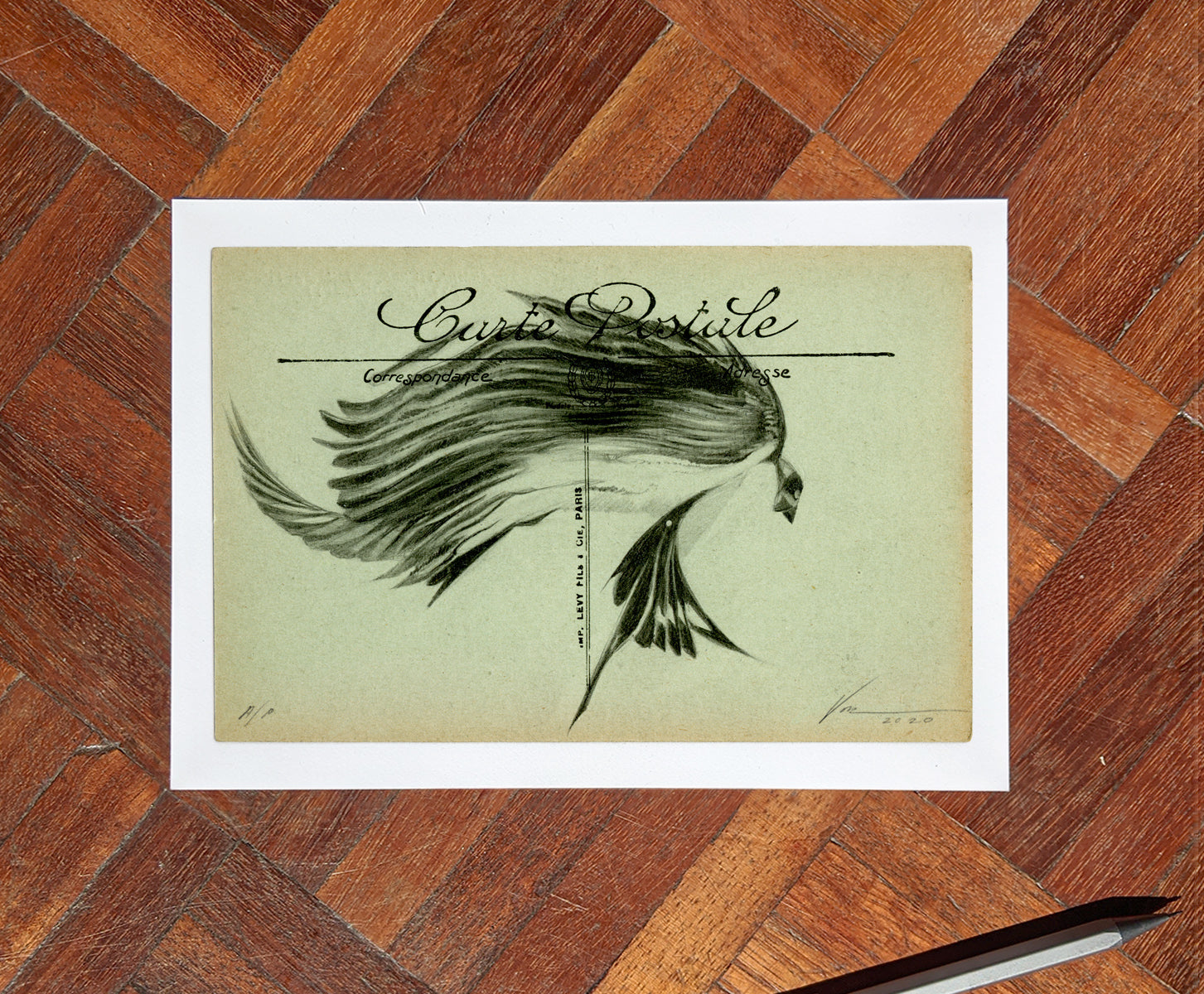 'Flight Vintage Postcard 03' Mini Edition