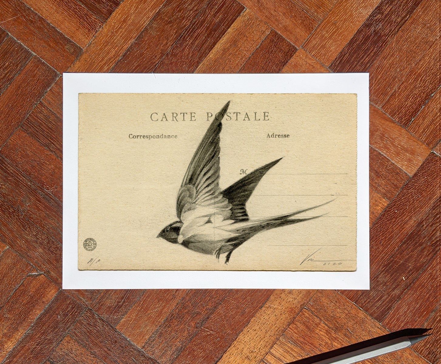 'Flight Vintage Postcard 07' Mini Edition