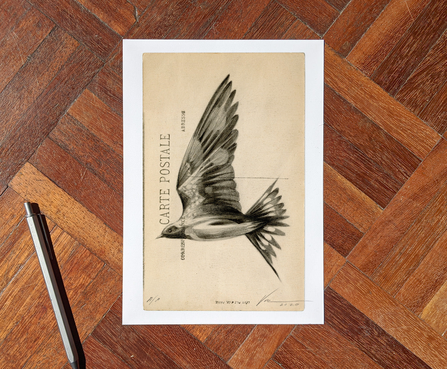 'Flight Vintage Postcard 11' Mini Edition