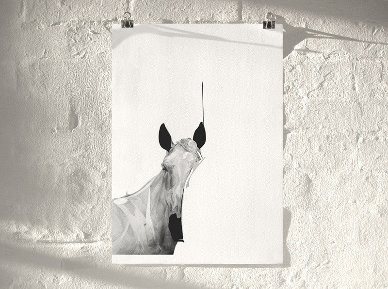 Horse 01 ( ) screen prints and original art by London artist Von — www.shopvon.com