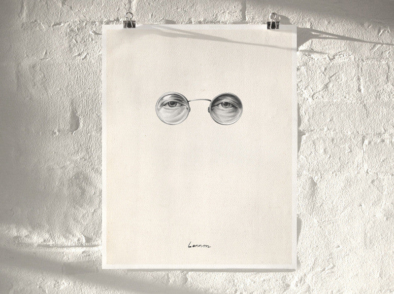 Lennon (  ) screen prints and original art by London artist Von — www.shopvon.com
