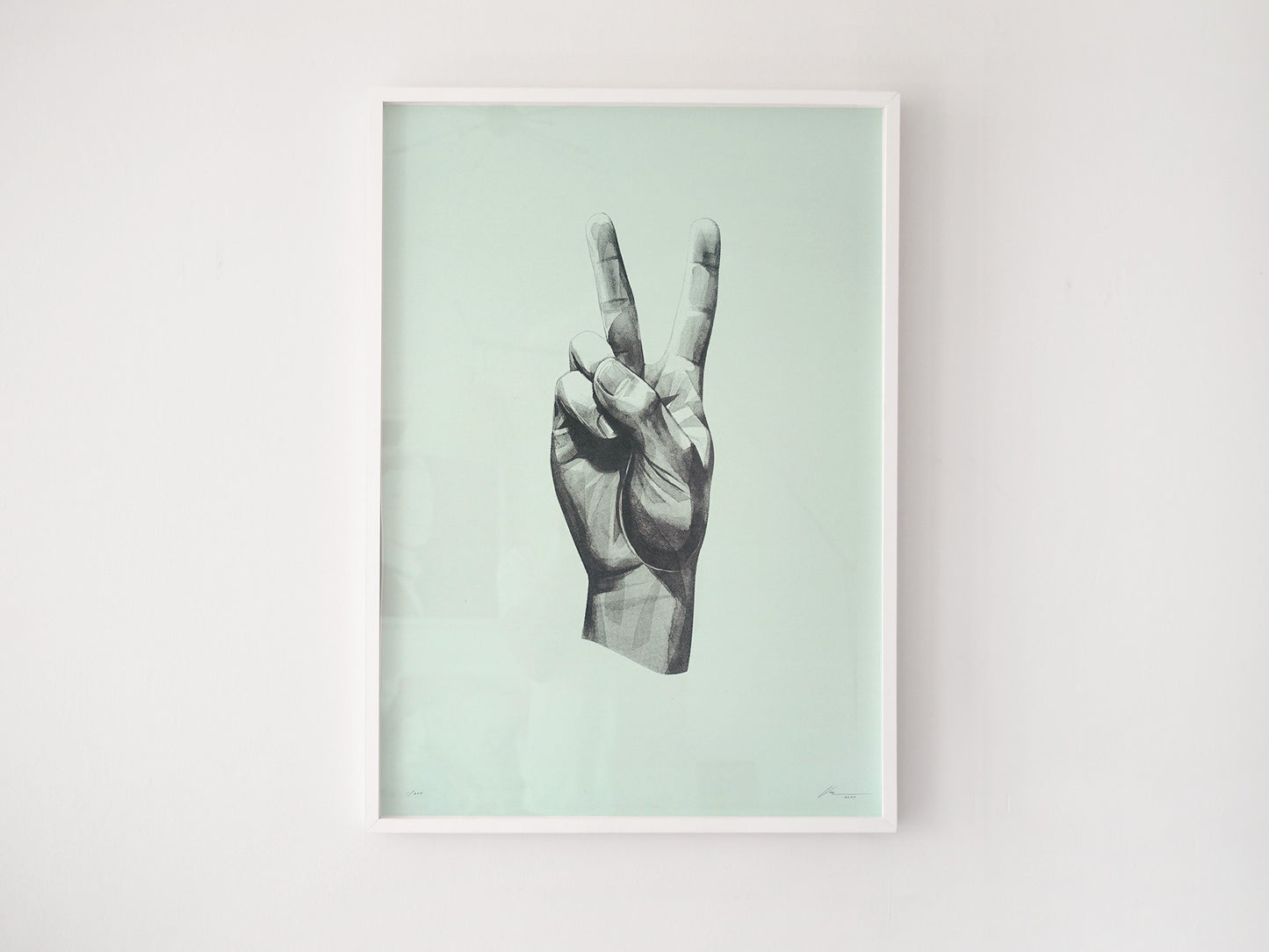 Gestures 'Peace' screen print | 2nd Edition