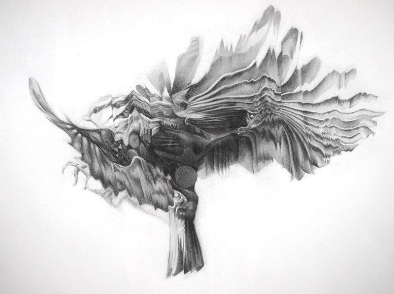 Bird 05  [2009] ( Original Art ) screen prints and original art by London artist Von — www.shopvon.com