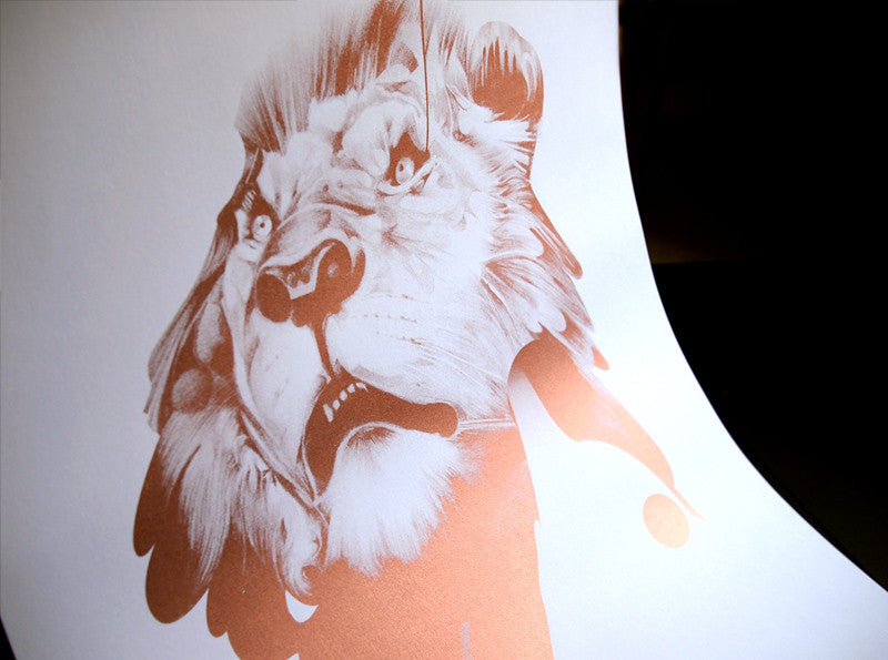 'Lion 01' Copper Edition | Artist Proof ( Screen Print ) screen prints and original art by London artist Von — www.shopvon.com