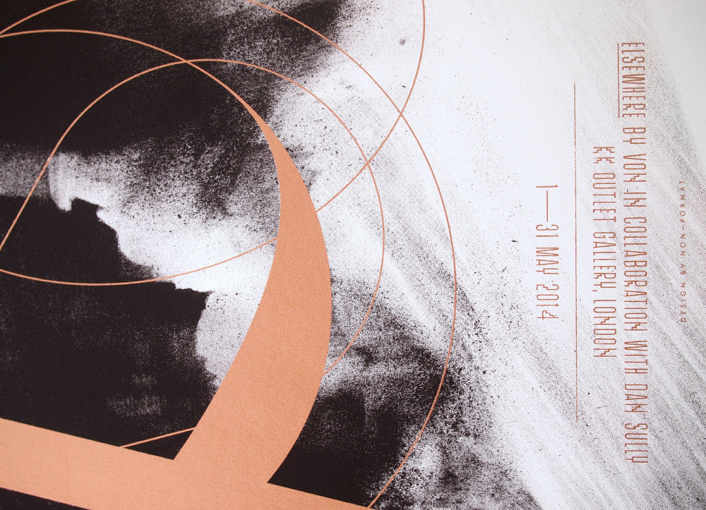 'Elsewhere' Collaborative Exhibition Posters ( Screen Print ) screen prints and original art by London artist Von — www.shopvon.com