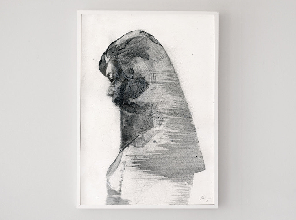 Elsewhere Study | Lucinda 05  [2015] ( Original Art ) screen prints and original art by London artist Von — www.shopvon.com