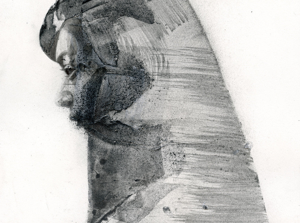 Elsewhere Study | Lucinda 05  [2015] ( Original Art ) screen prints and original art by London artist Von — www.shopvon.com