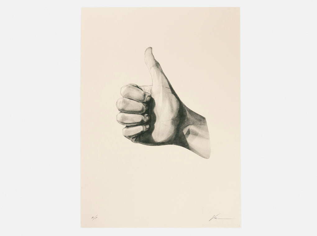 Gestures 'Thumbs Up' screen print ( Screen Print ) screen prints and original art by London artist Von — www.shopvon.com