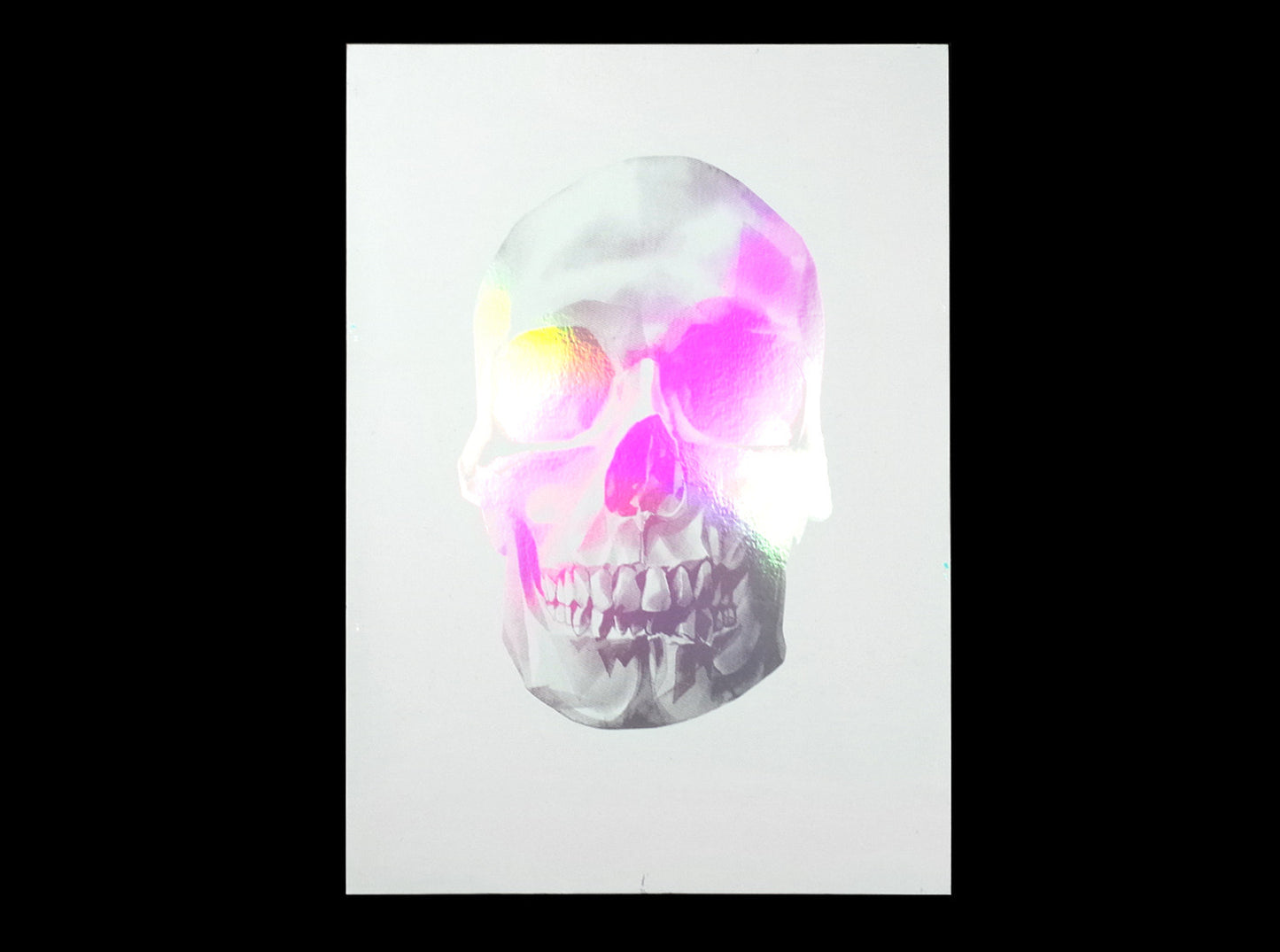 'Skull 03' Holographic Screen Print | Artist Proof ( Screen print ) screen prints and original art by London artist Von — www.shopvon.com