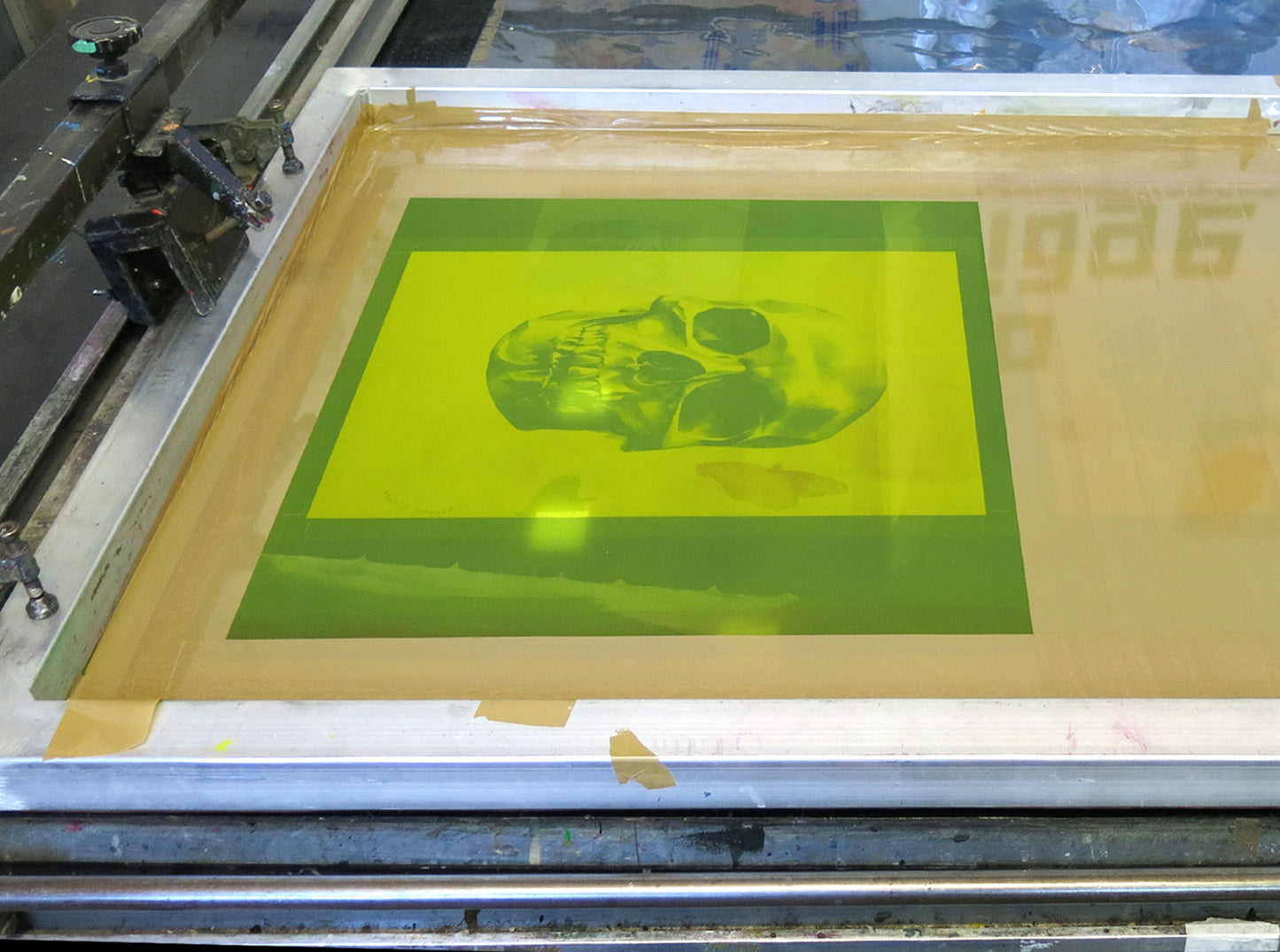 'Skull 03' Holographic Screen Print | Artist Proof ( Screen print ) screen prints and original art by London artist Von — www.shopvon.com