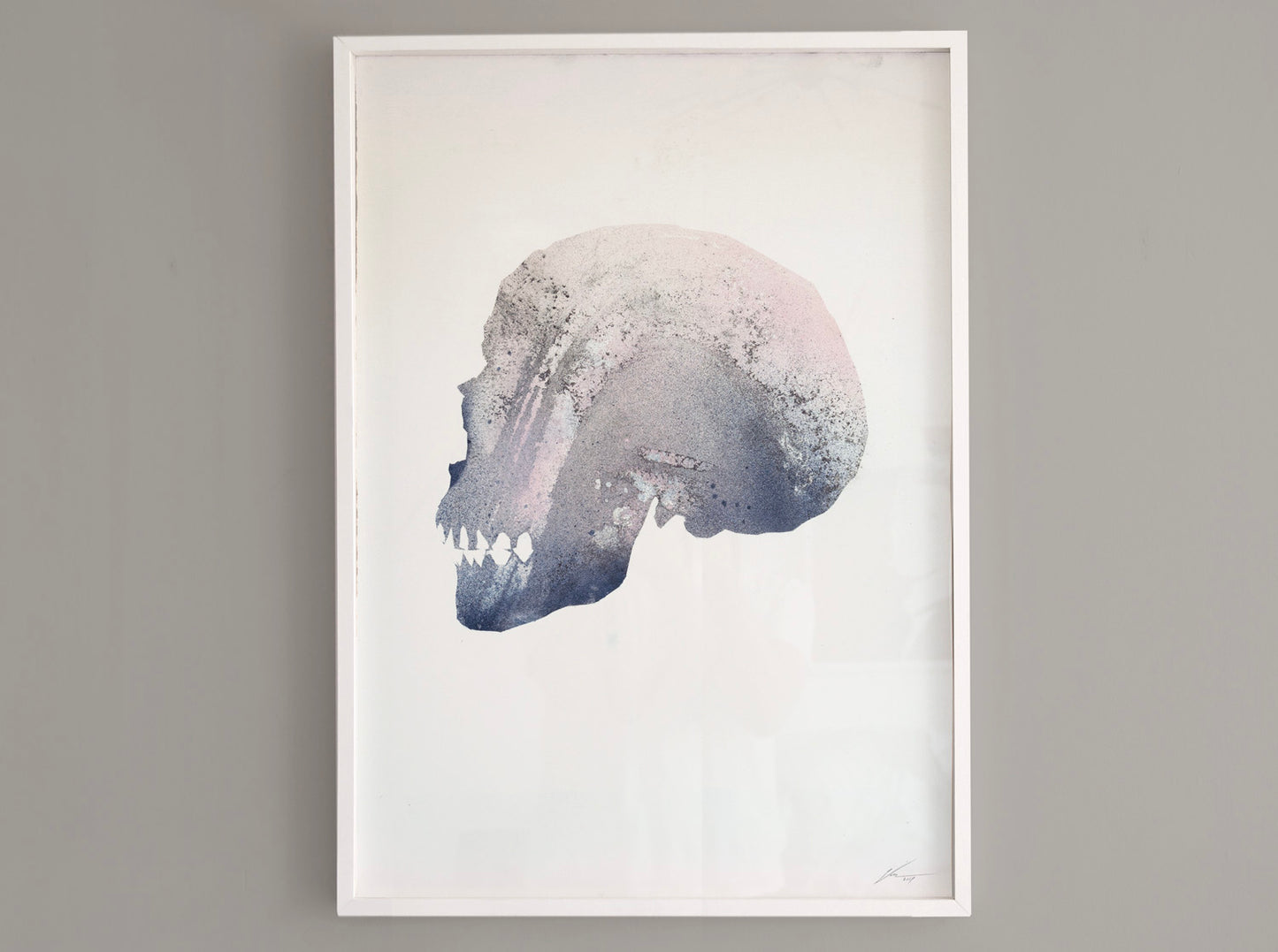 Skull [Reactor] 02 ( Original Art ) screen prints and original art by London artist Von — www.shopvon.com