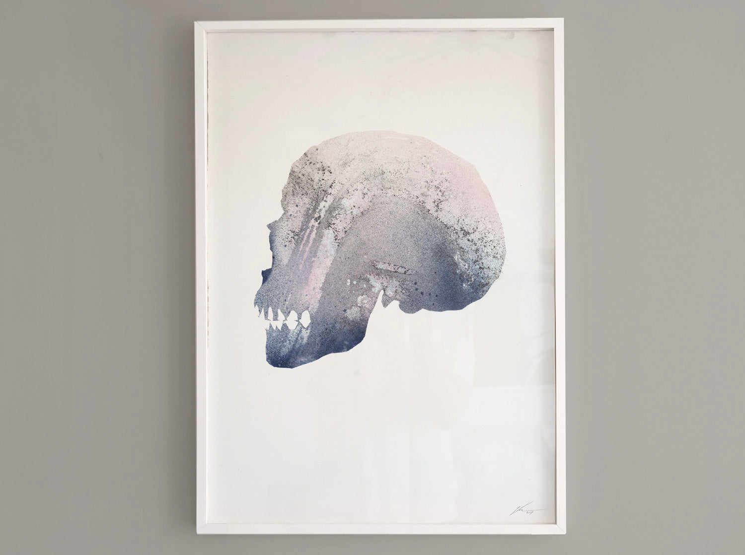 Skull [Reactor] 02 ( Original Art ) screen prints and original art by London artist Von — www.shopvon.com