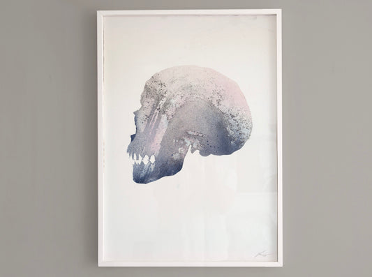 Skull [Reactor] 02 ( Original Art ) screen prints and original art by London artist Von — www.shopvon.com