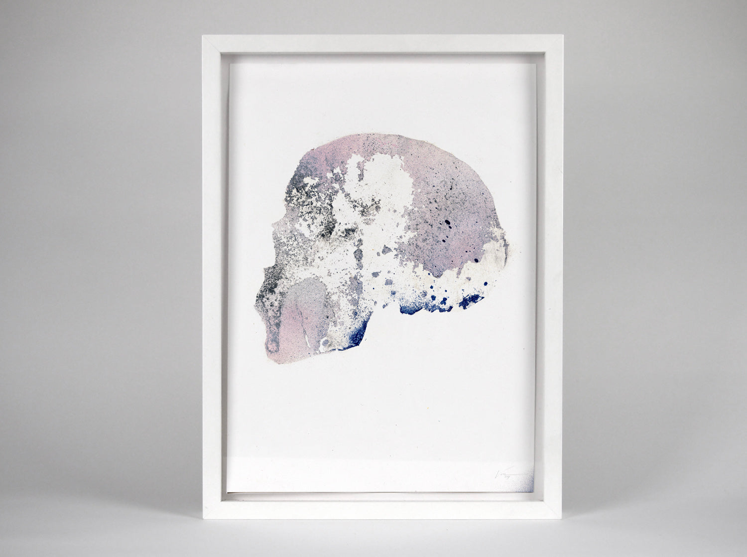 Skull [Reactor] 05 ( Original Art ) screen prints and original art by London artist Von — www.shopvon.com