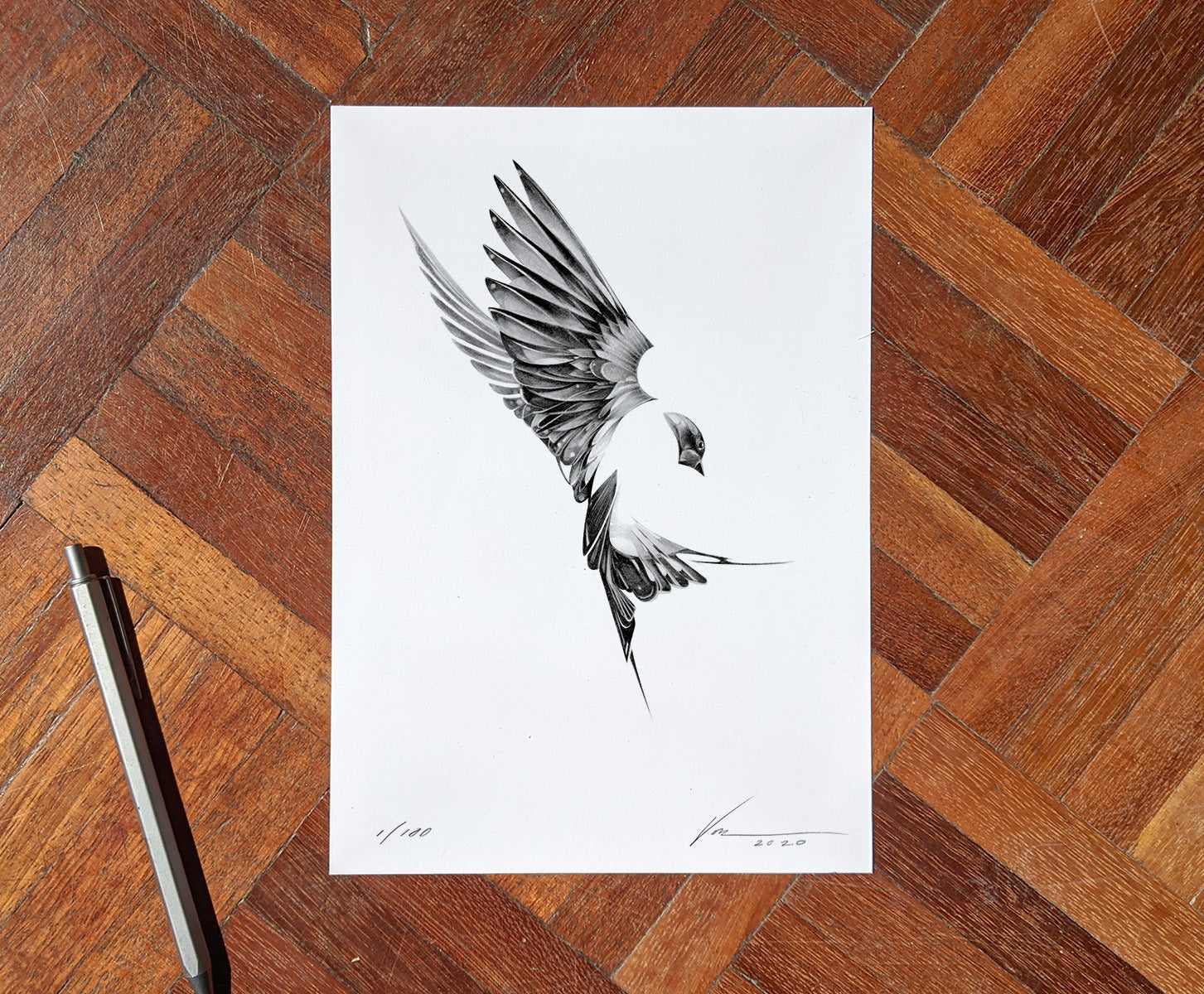 Flight 01 [Mini Edition] (  ) screen prints and original art by London artist Von — www.shopvon.com