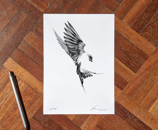 Flight 01 [Mini Edition] (  ) screen prints and original art by London artist Von — www.shopvon.com