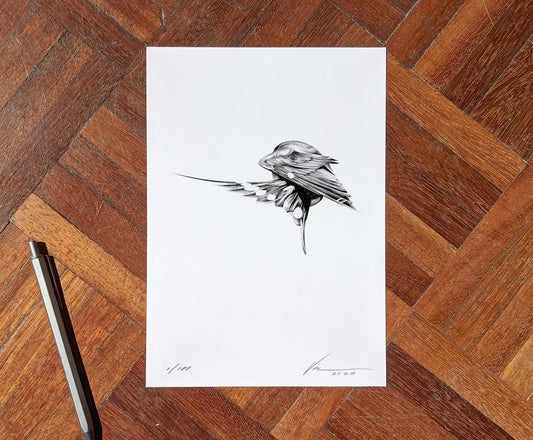 Flight 04 [Mini Edition] (  ) screen prints and original art by London artist Von — www.shopvon.com