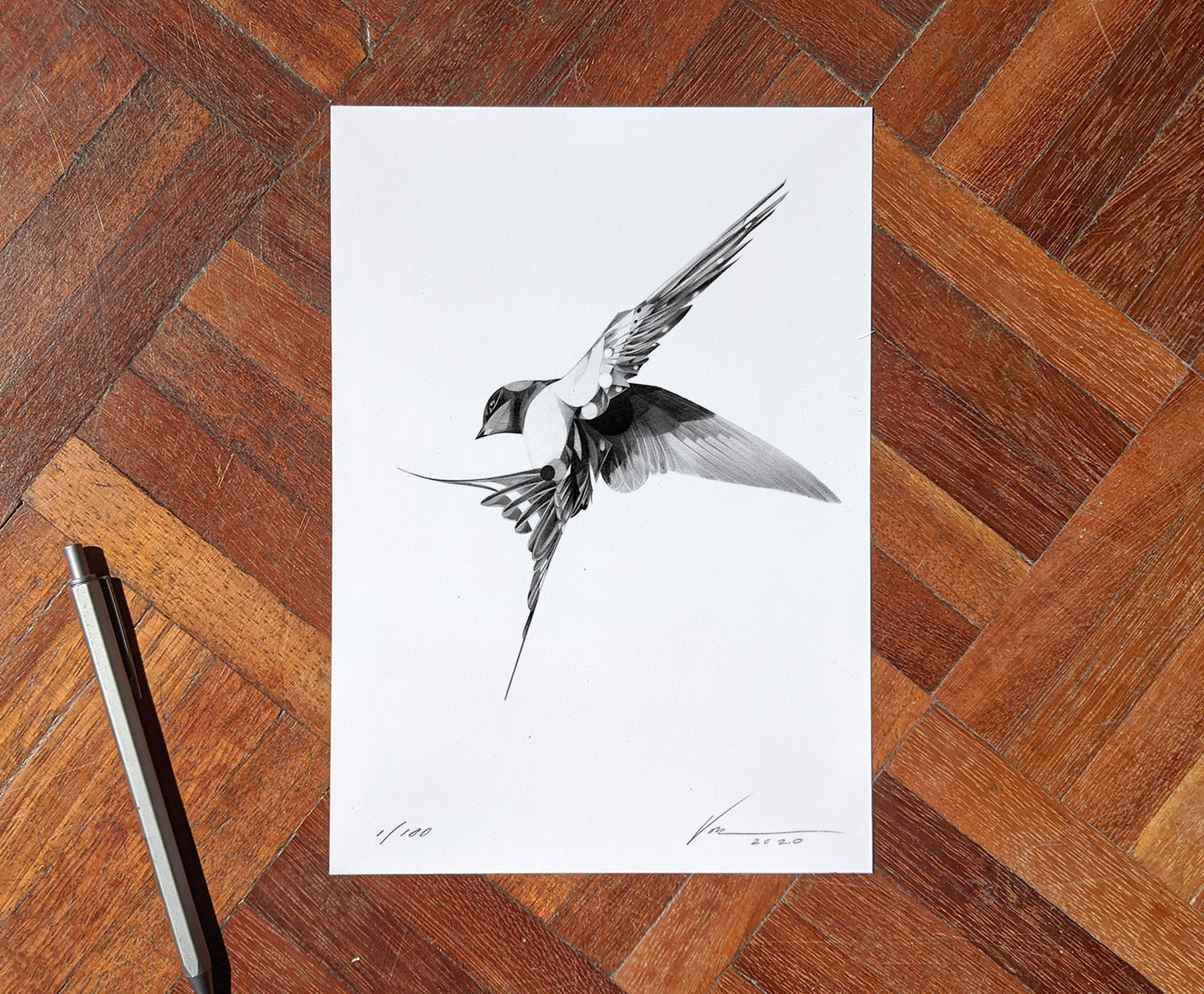 Flight 07 [Mini Edition] (  ) screen prints and original art by London artist Von — www.shopvon.com