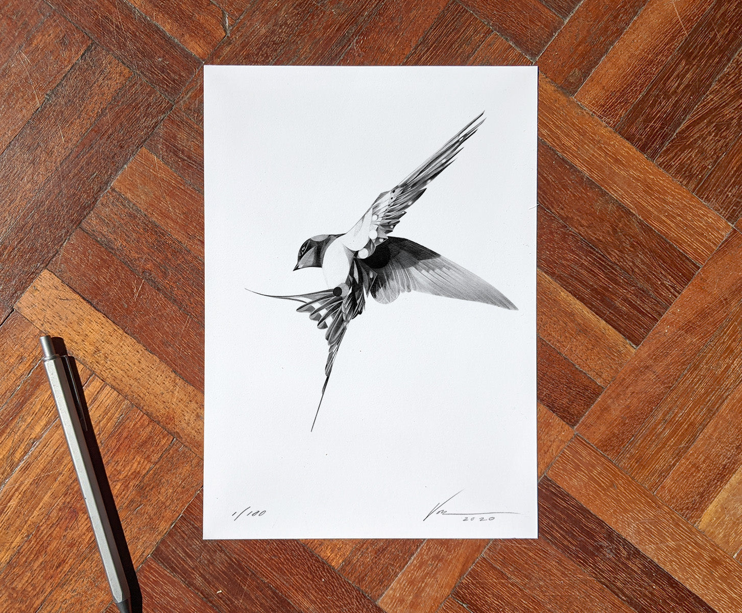 Flight 07 [Mini Edition] (  ) screen prints and original art by London artist Von — www.shopvon.com
